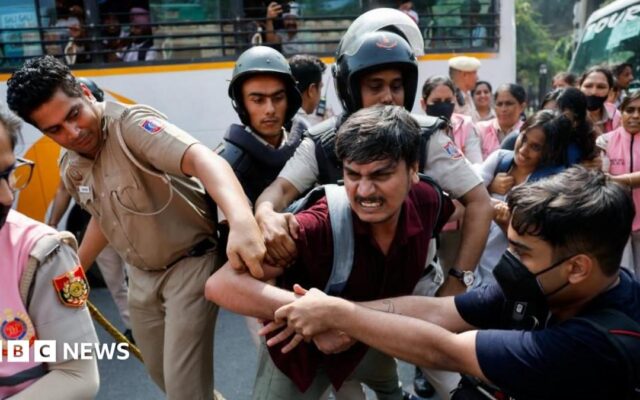 'Cockroach' group leaders among hundreds detained in Delhi protest
