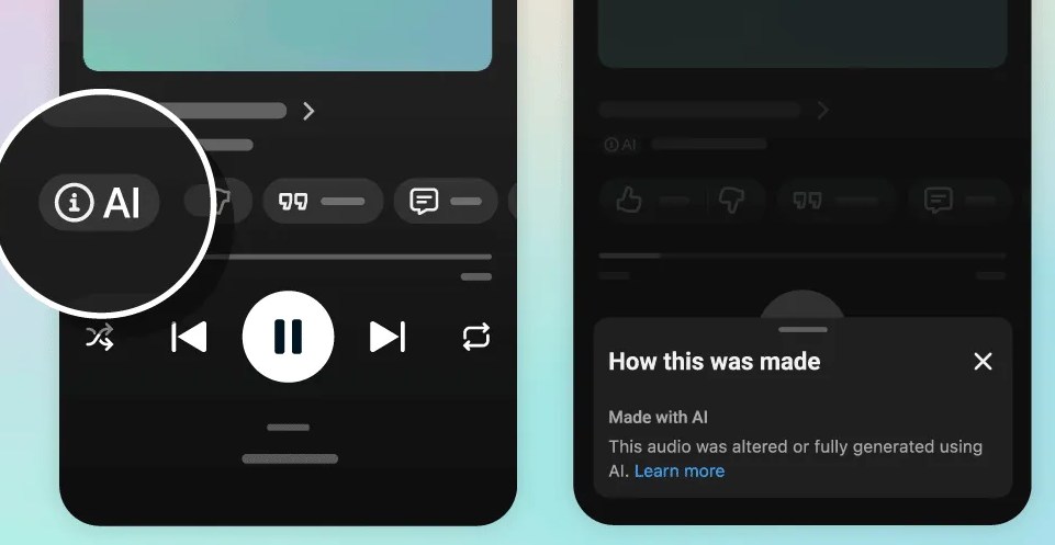 YouTube sticks new labels on AI-generated songs