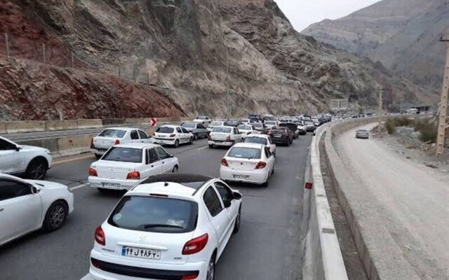 ترافیک در محورهای مواصلاتی شمال پرحجم است