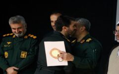 تجلیل از دست‌اندرکاران نمایش اقتدار ملی در رشت + تصاویر