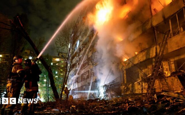 Russian strikes hit key power plant in Kyiv, Zelensky says