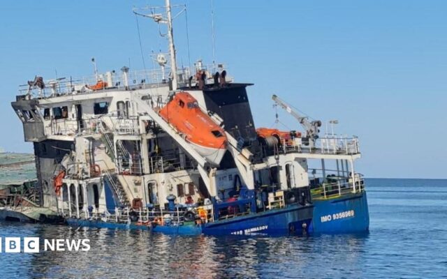Zelensky condemns 'horrific' Russian strike on boat carrying corn in Black Sea