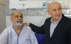 دیدار صمیمانه استاندار مازندران از جانباز سرافراز سردار حاج عبدالعلی عمرانی