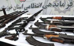 کشف۲۲۲ قبضه سلاح غیر مجاز در خوزستان