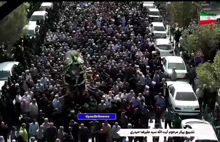مراسم تشییع آیت الله حاج سید علیرضا حیدری در یزد برگزار شد