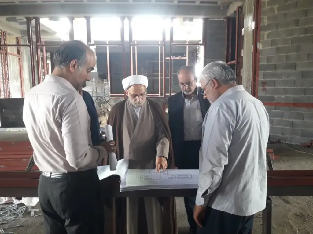 بازدید رئیس کل دادگستری یزد از پروژه مجتمع قضایی شهید قندی