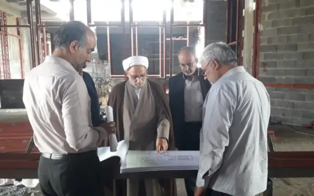 بازدید رئیس کل دادگستری یزد از پروژه مجتمع قضایی شهید قندی