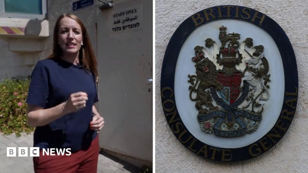 Watch: Why was the sign at the British consulate in East Jerusalem removed?