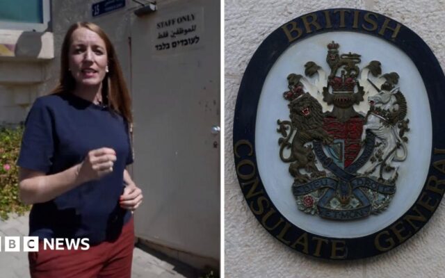 Watch: Why was the sign at the British consulate in East Jerusalem removed?
