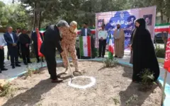کلنگ‌زنی یادمان شهید گمنام در دانشگاه فرهنگیان چهارمحال و بختیاری + عکس